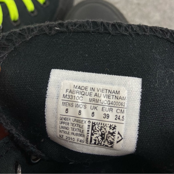 Converse Black Monochrome High Tops Women’s Size 8 - Picture 6 of 6